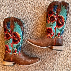 Ariat floral cowgirl boots